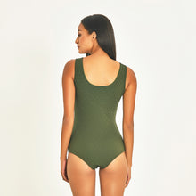 Load image into Gallery viewer, One Piece Swimsuit Brenda - Army Green - UPF50+
