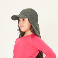 Load image into Gallery viewer, Teens Legionnaire Cap Army Green UPF50+
