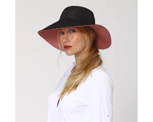 Floppy Hat San Diego UPF50+ - Black/Pink