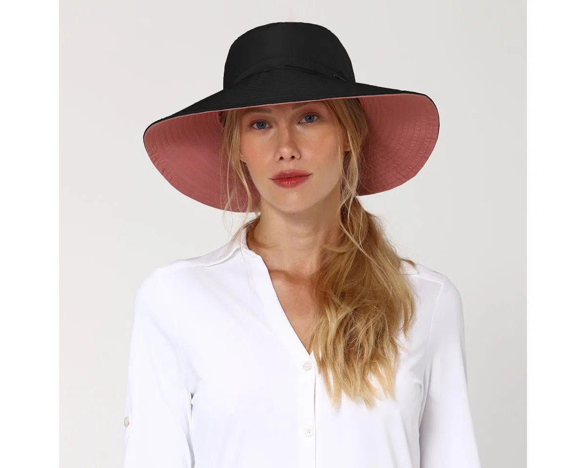 Floppy Hat San Diego UPF50+ - Black/Pink